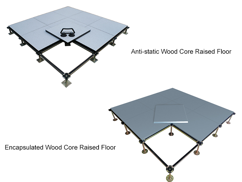 anti static wood core raised floor and encapsulated wood core raised floor